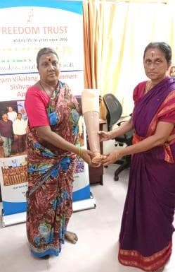 June 23 Walk India distribution at Freedom Trust office 2